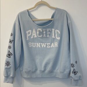Pacific Sunwear Sweatshirt Oversized Size Small PTP 25”-27” EUC